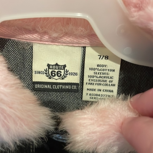 NWT Route 66 Denim and fur jacket - Picture 3 of 6